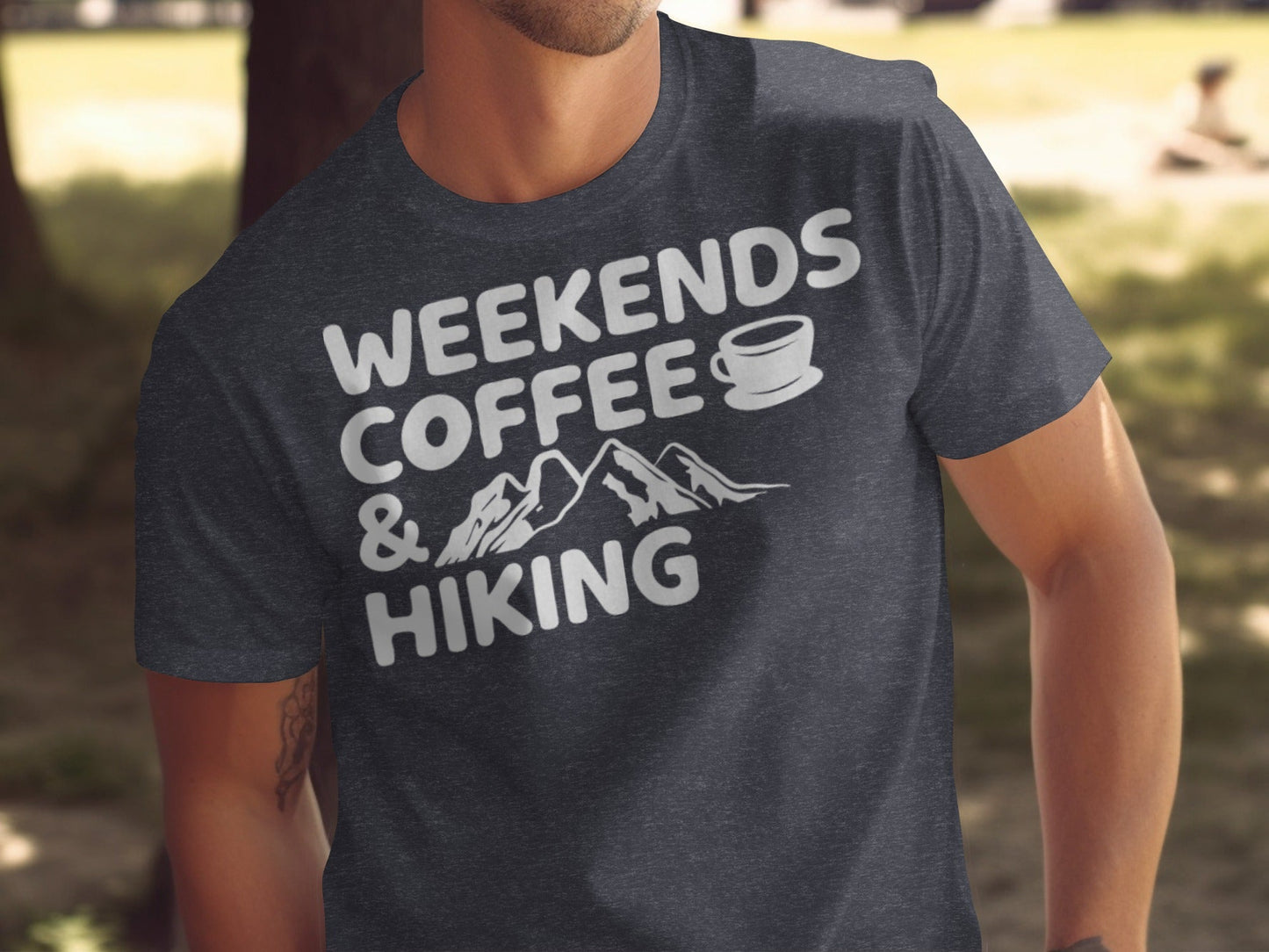 Weekends Coffee And Hiking Graphic Design Funny T-Shirt