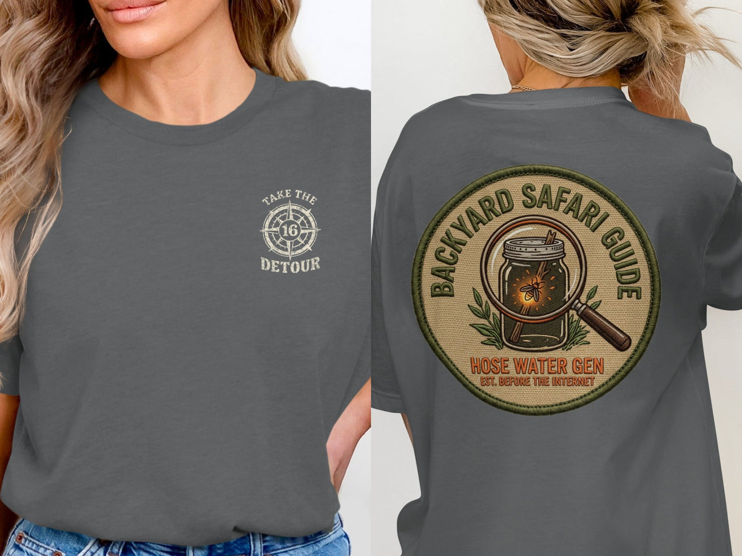 Backyard Safari Guide Vintage Patch T-Shirt