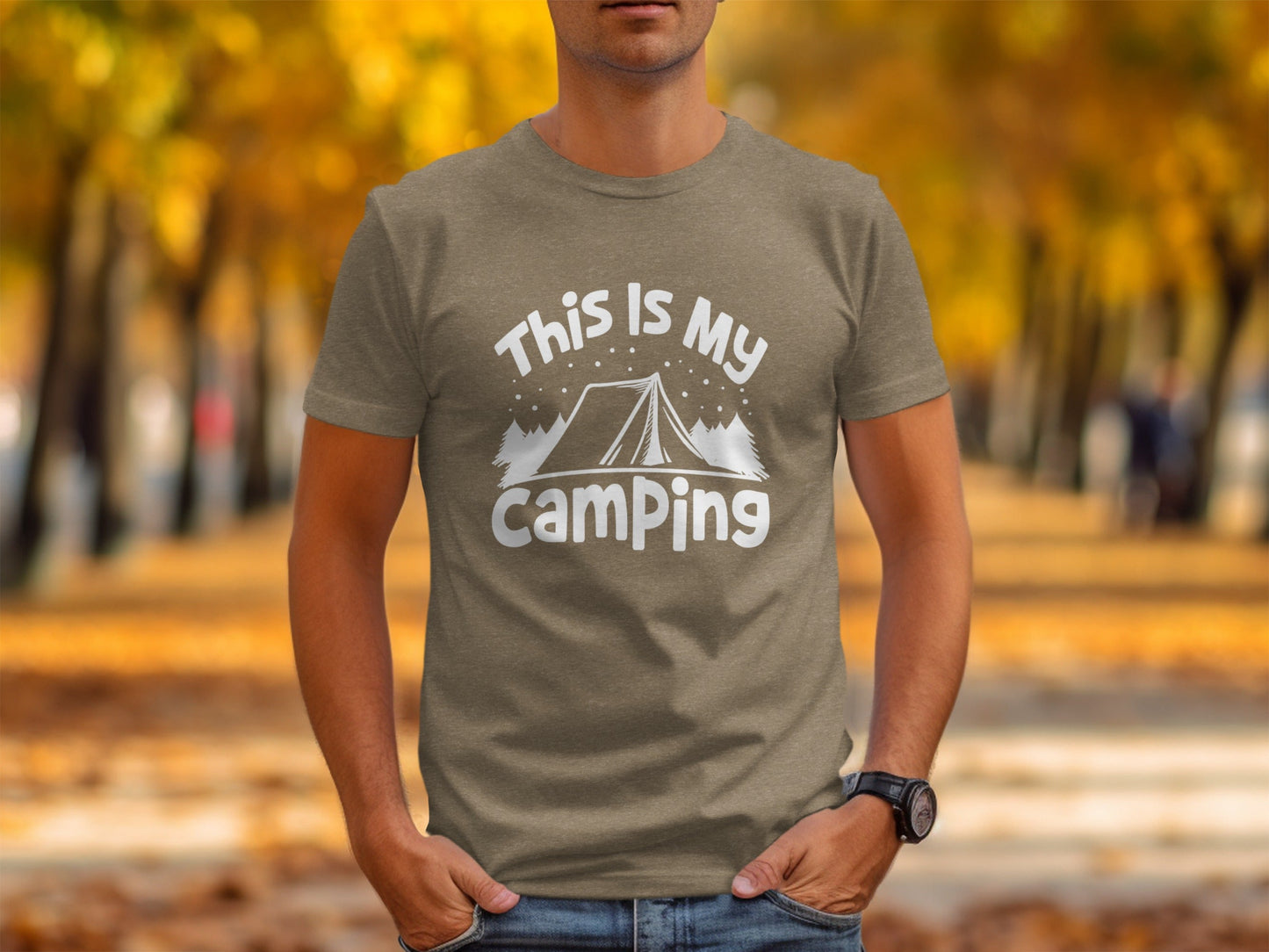 This Is My Camping Tent Outdoor Adventure Graphic T-Shirt