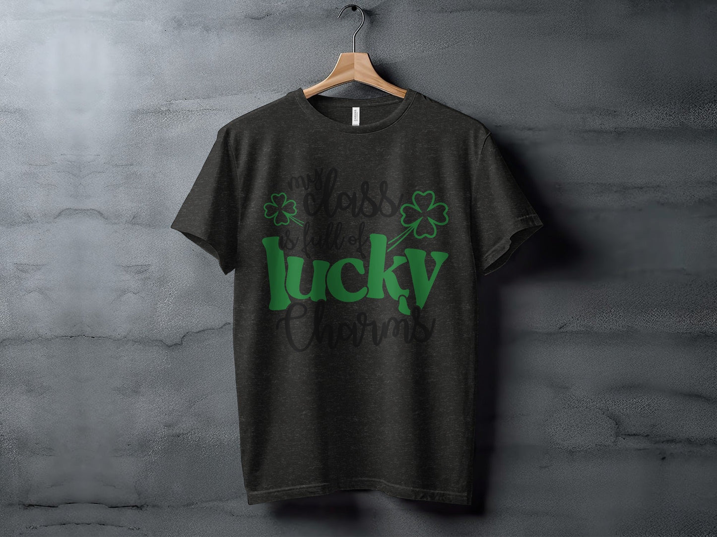 St Patricks Day My Class Full Lucky Charms Clover T-Shirt