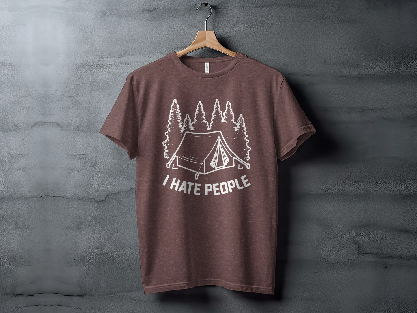 Introvert Camping Vacation Nature Tent and Hate People T-Shirt