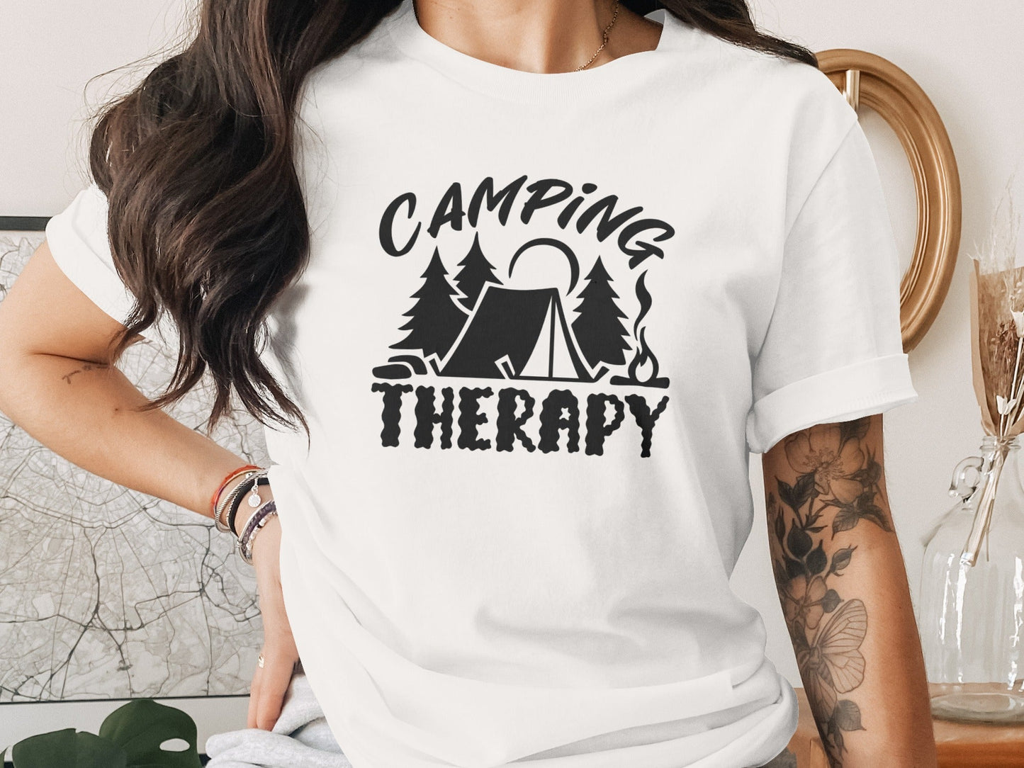Camping Therapy Nature Adventure Outdoor Camping T-Shirt