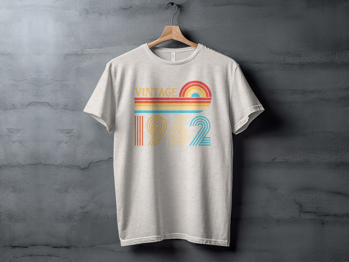 Groovy Vintage 1962 Rainbow Birthday Gift Idea T-Shirt