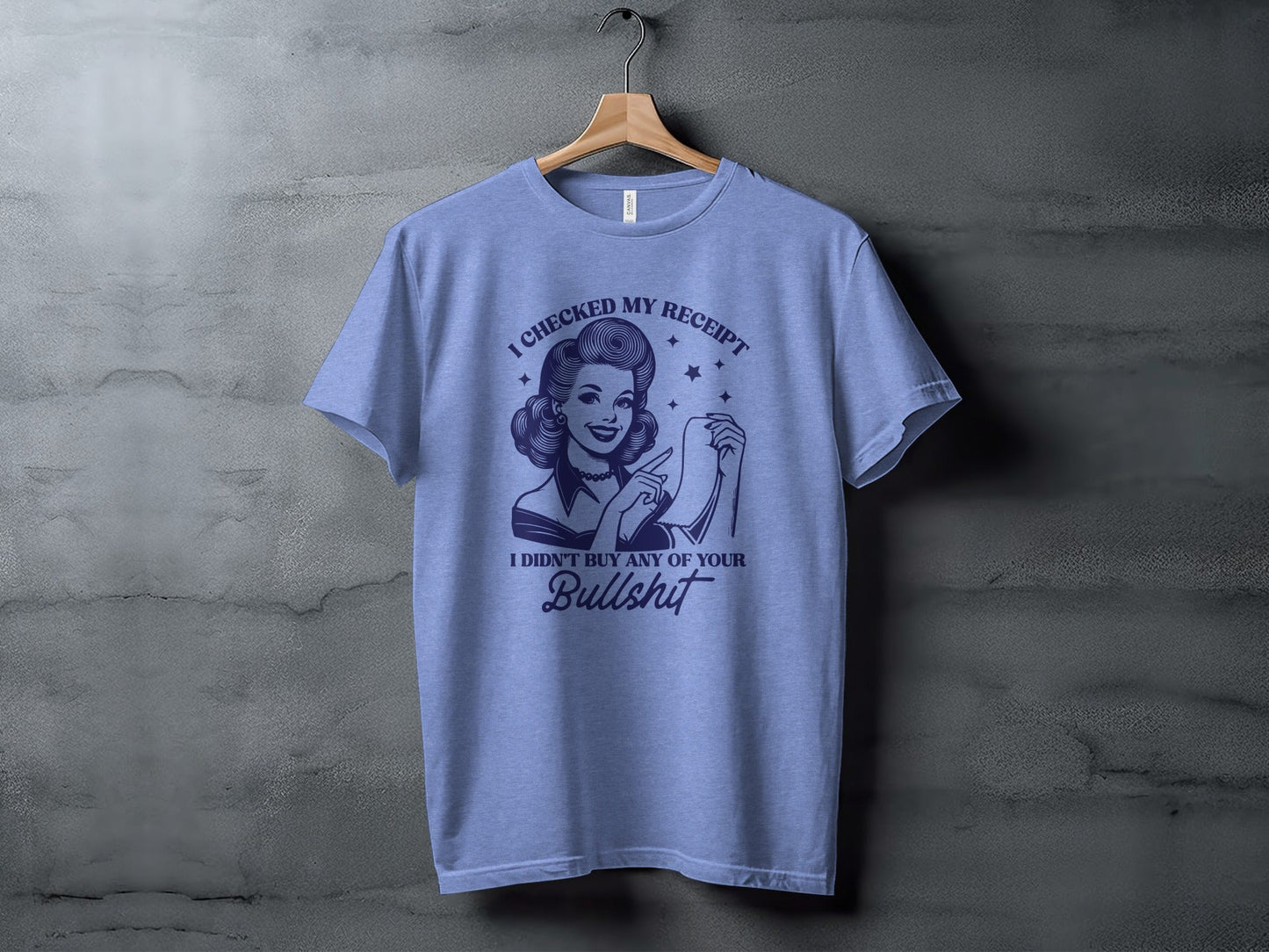 I Checked My Receipt Retro Woman With Attitude T-Shirt