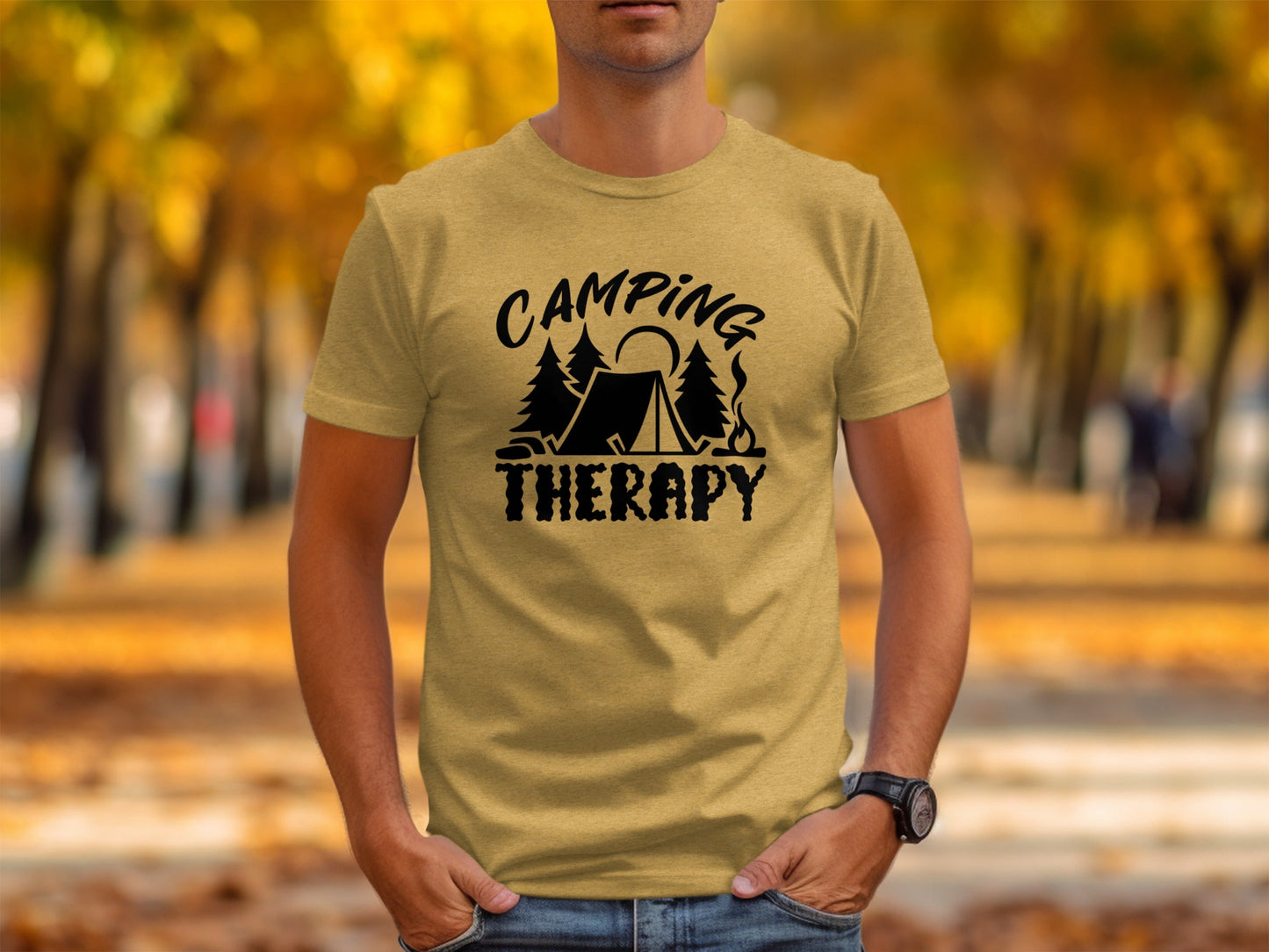 Camping Therapy Nature Adventure Outdoor Camping T-Shirt