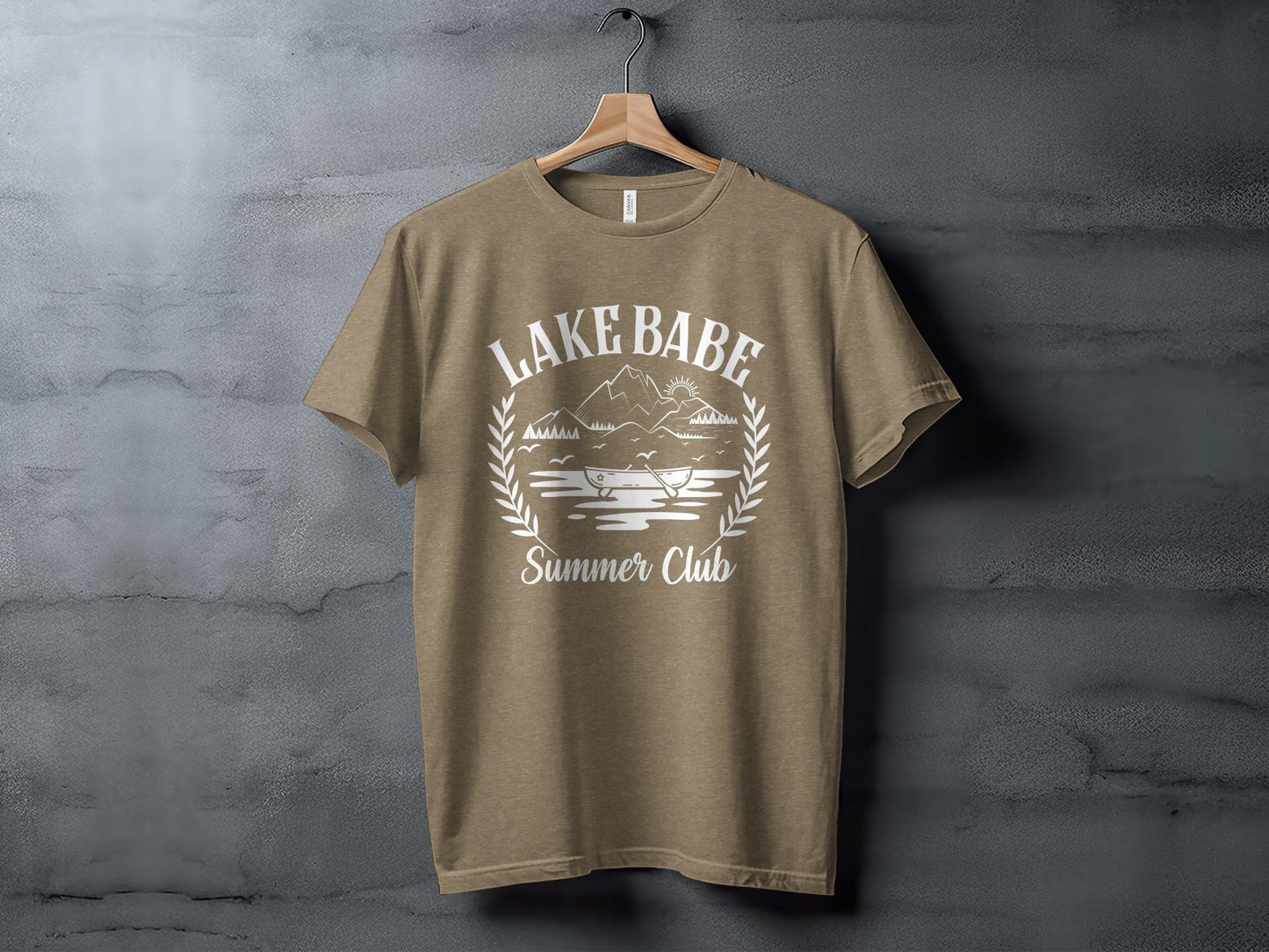 Lake Babe Summer Club with Mountain T-Shirt