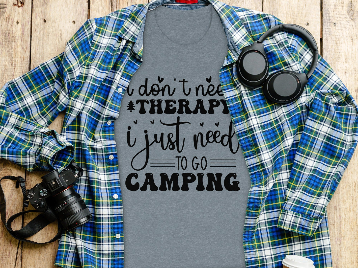 I Don't Need Therapy Just Camping Adventure T-Shirt