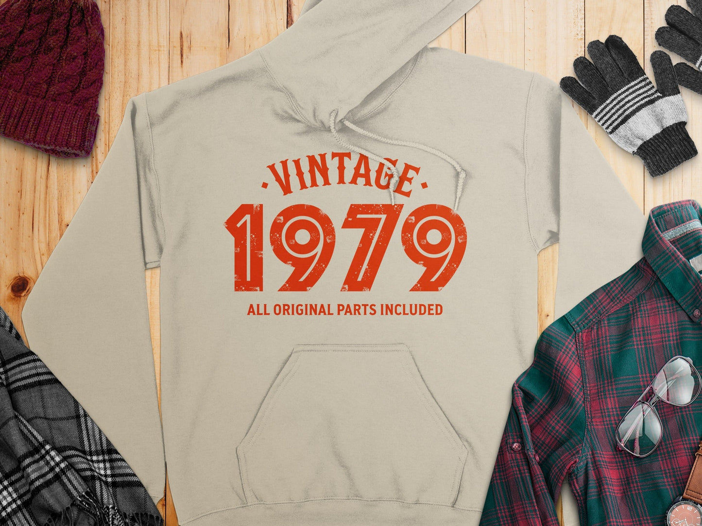 Vintage 1979 All Original Parts Included Design Hoodie