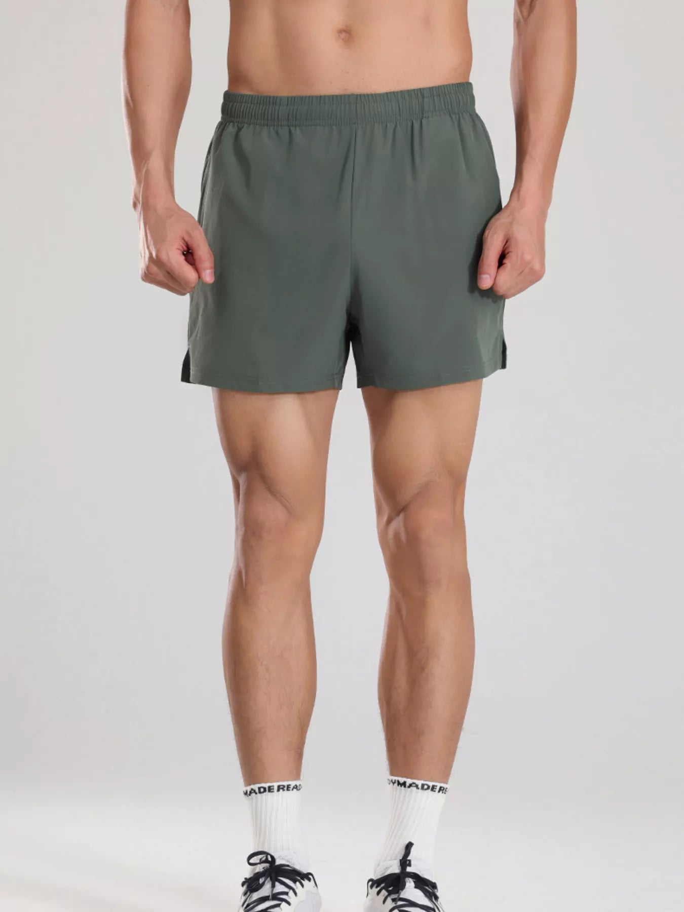 Men's Plus Size Elastic Waist Active Shorts