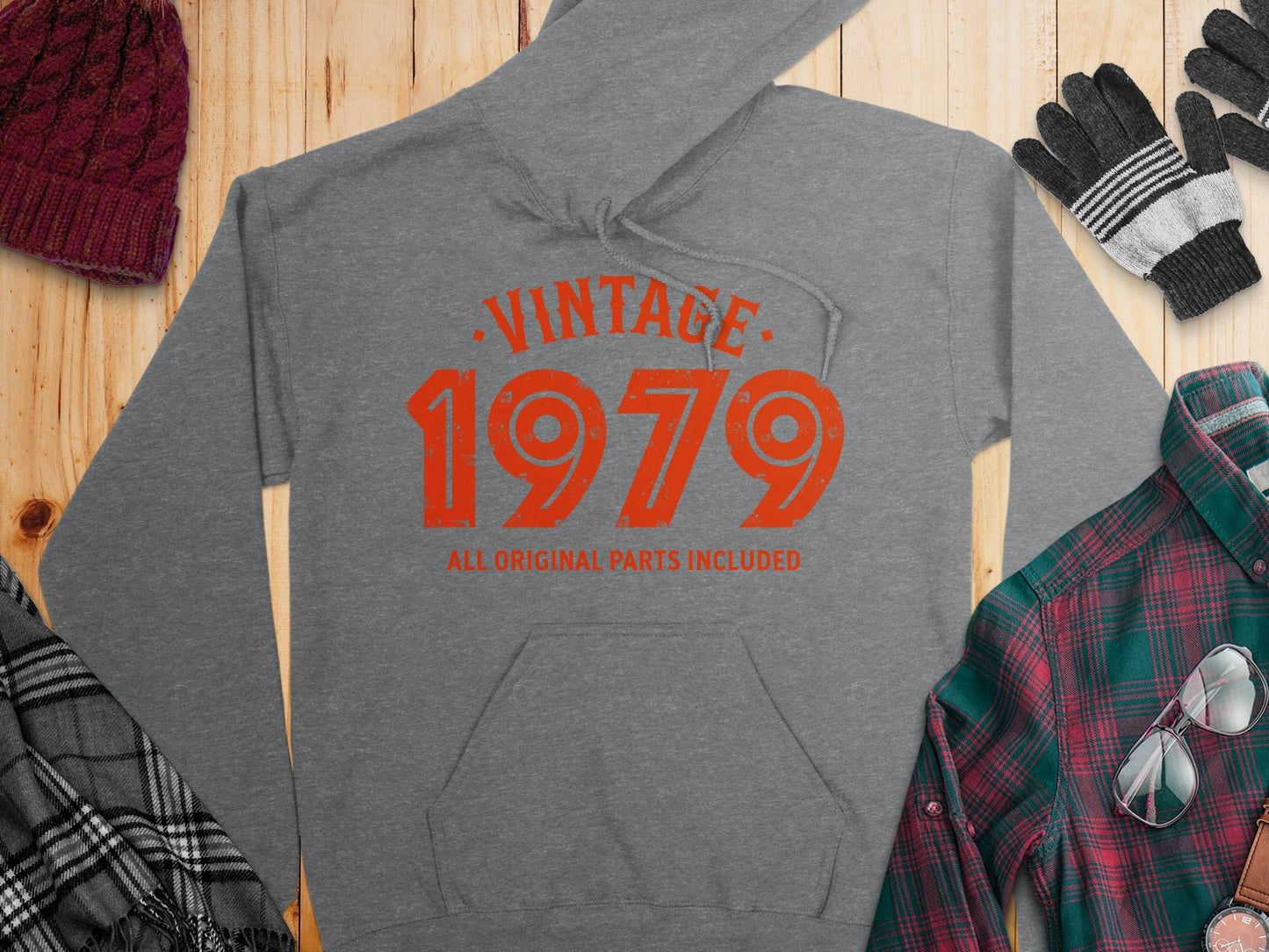 Vintage 1979 All Original Parts Included Design Hoodie