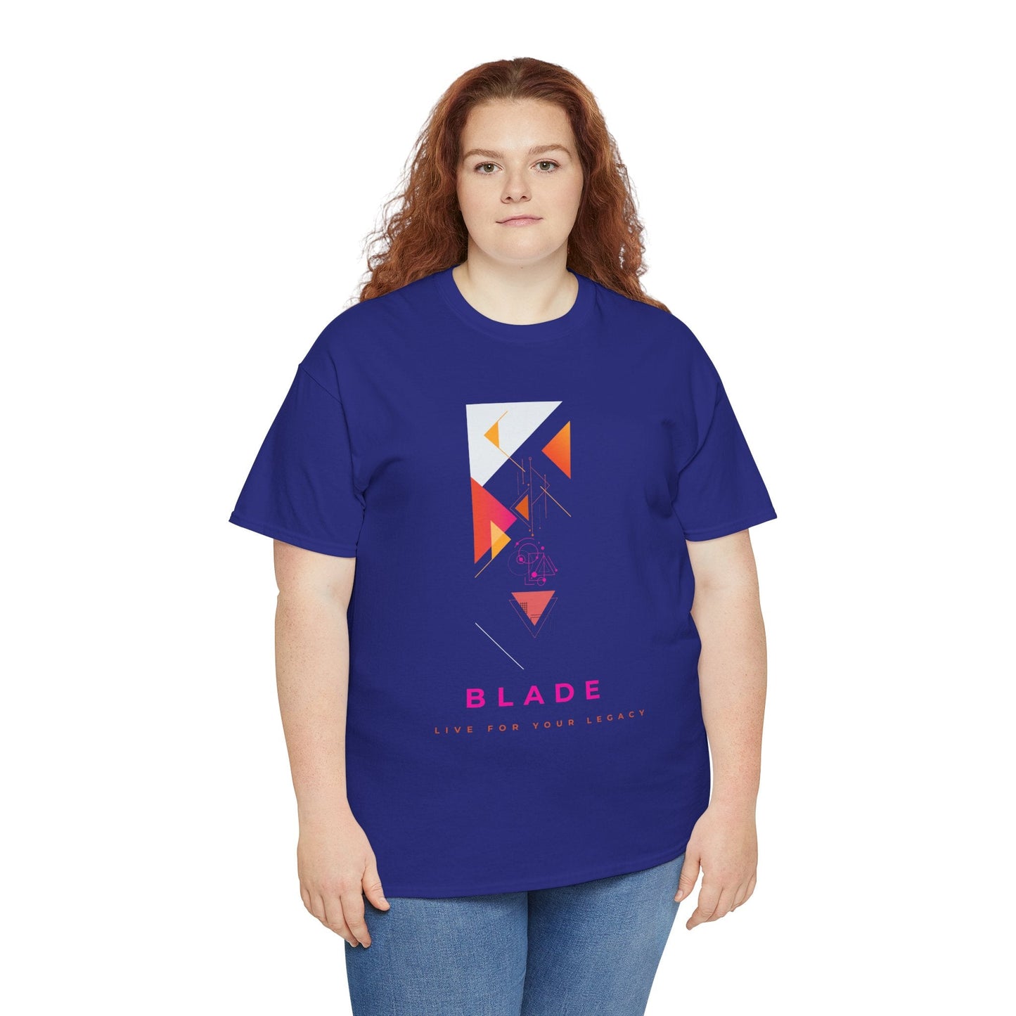 Geometric Odyssey  Pink/Orange T-Shirt