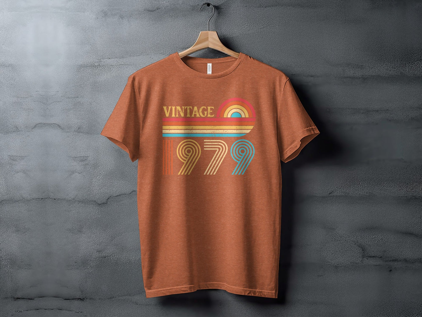 Retro Vintage 1979 Birthday Design For Year Born T-Shirt