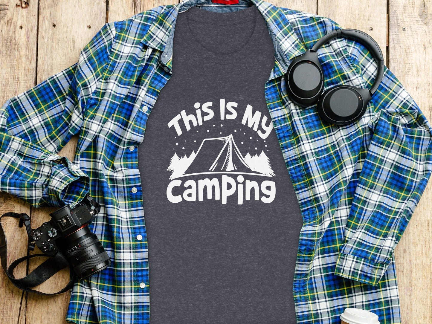 This Is My Camping Tent Outdoor Adventure Graphic T-Shirt