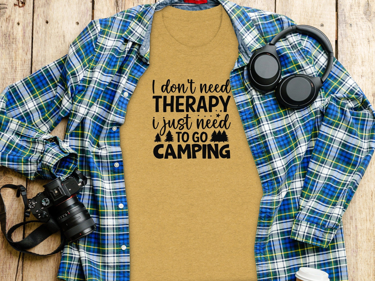 I Don't Need Therapy I Just Need to Go Camping T-Shirt