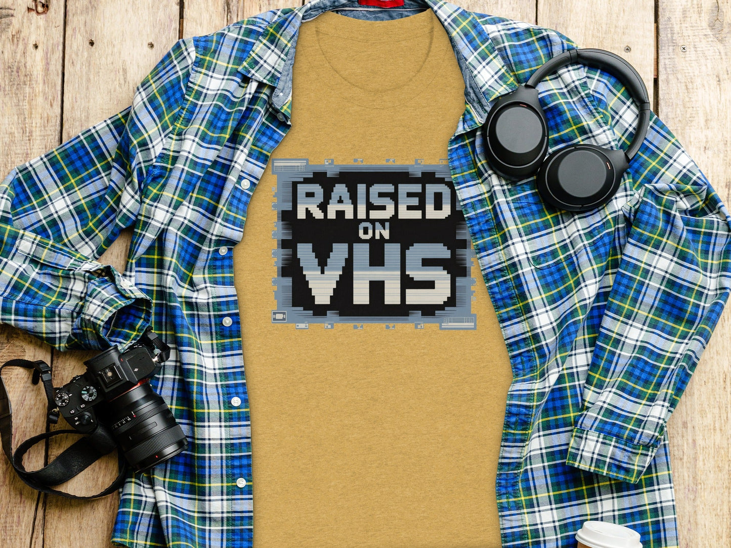 Raised on VHS Cassette Retro Design Cool T-Shirt