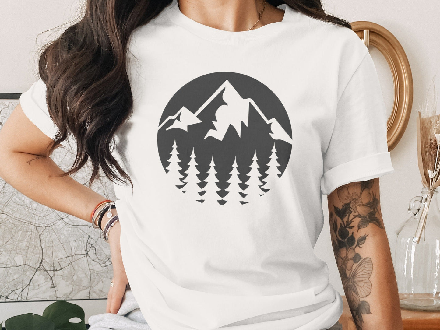 Nature Landscape Adventure Outdoor Graphic Design T-Shirt