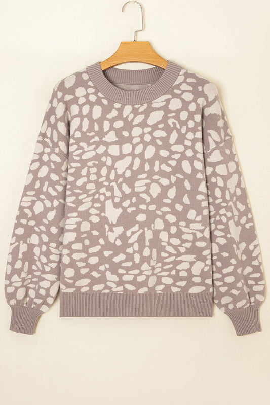 Avery Trim Drop Shoulder Sweater