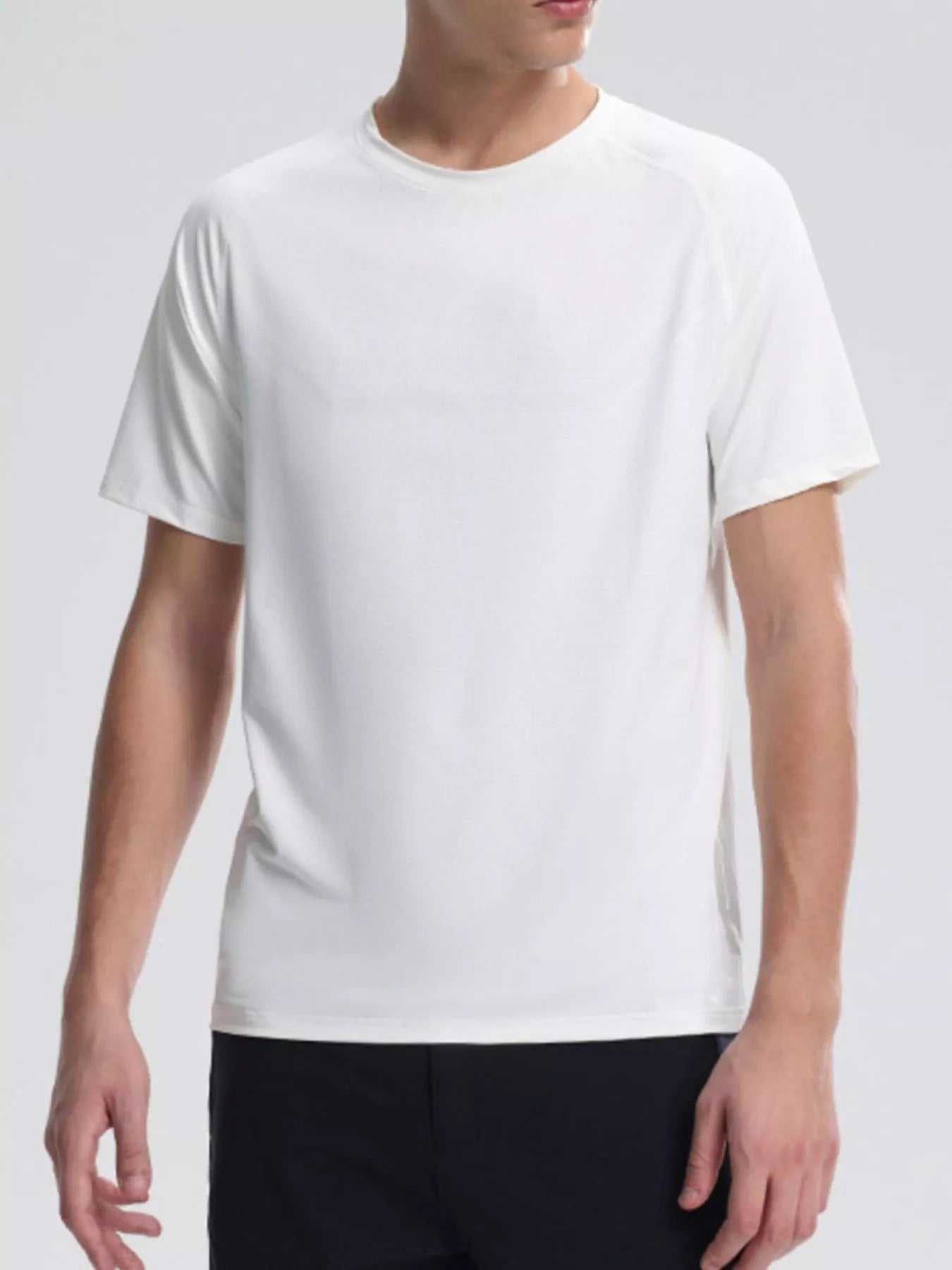 Men's Plus Size Round Neck Athletic T-Shirt