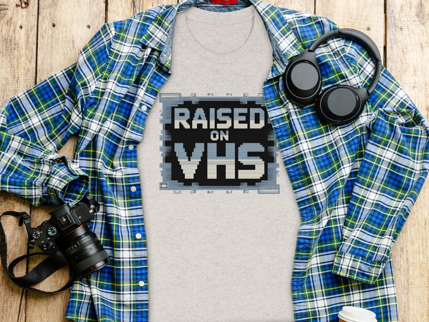 Raised on VHS Cassette Retro Design Cool T-Shirt