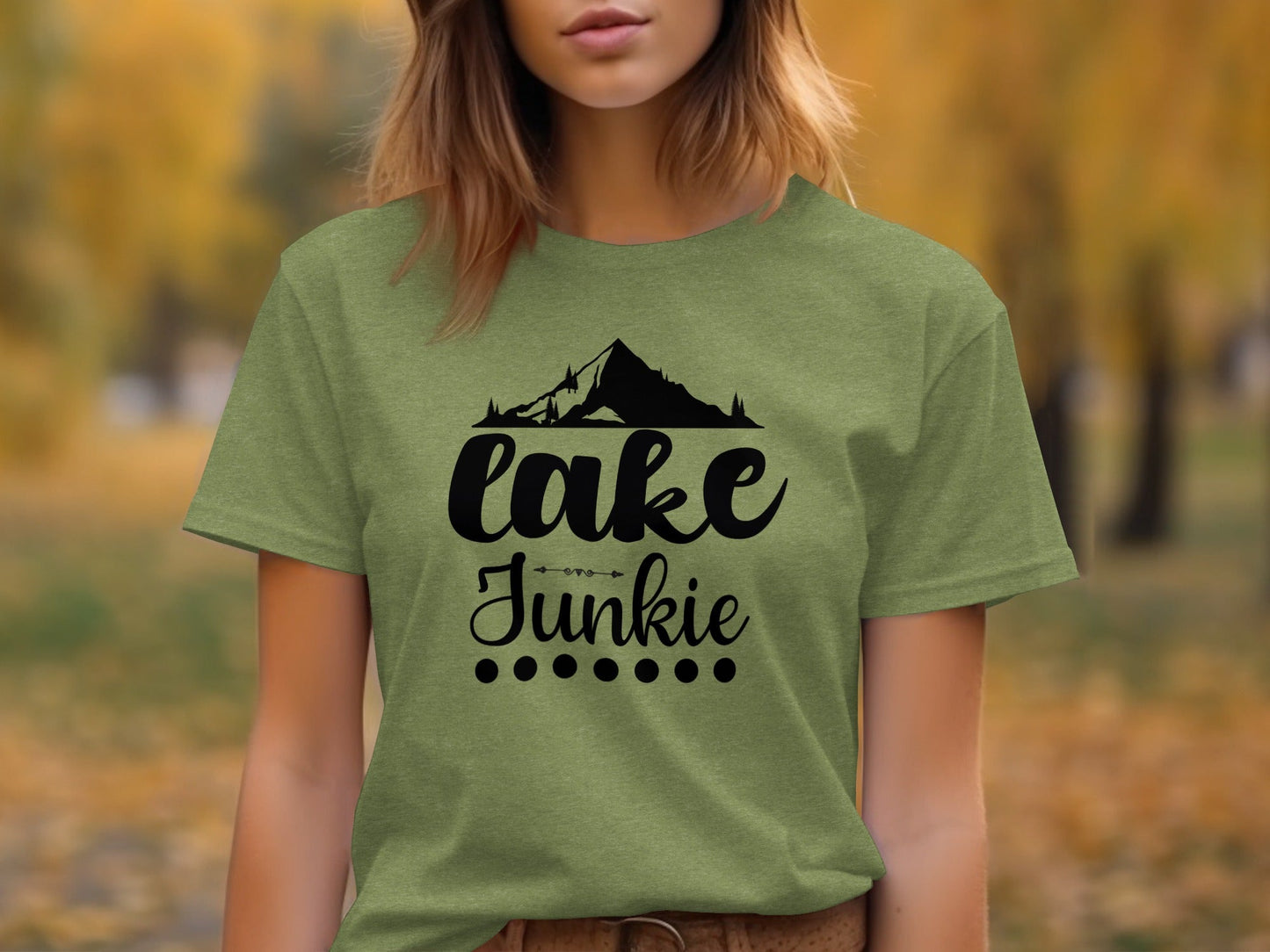 Lake Junkie Nature Lover Mountain Graphic Adventure T-Shirt