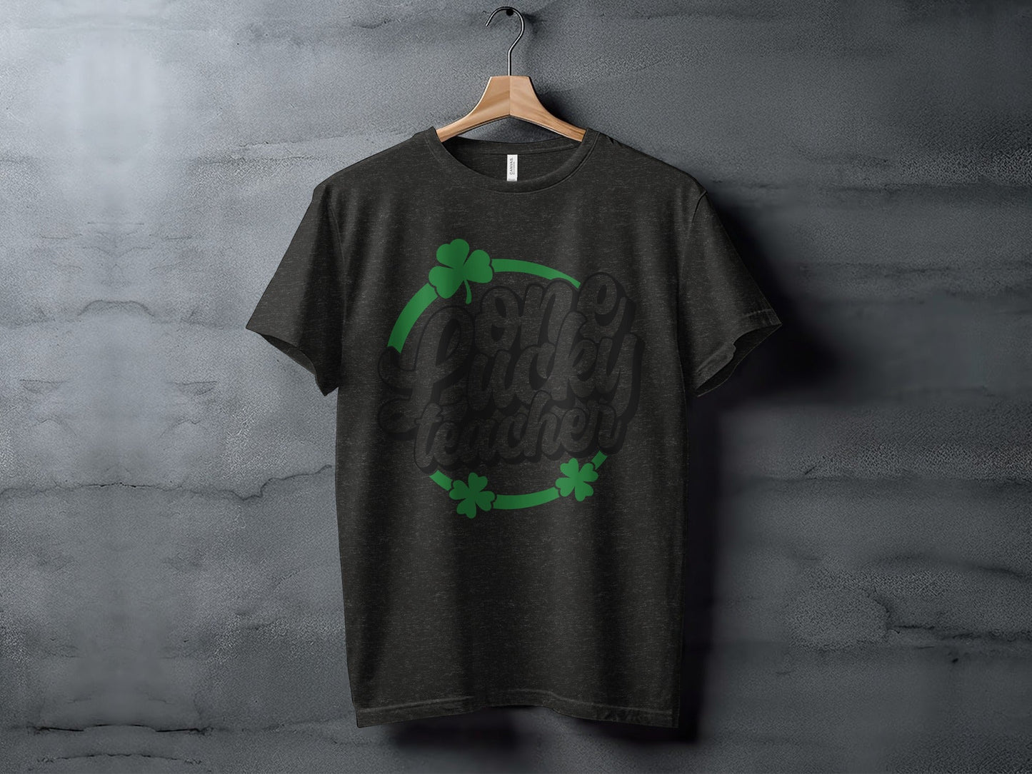 One Lucky Teacher Design With Shamrocks For Teachers T-Shirt