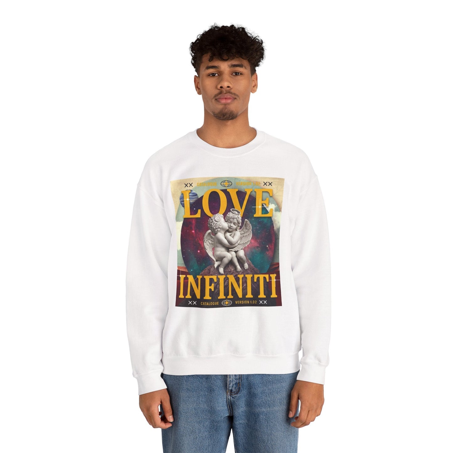Celestial Love, Infiniti Unisex Crewneck Sweater