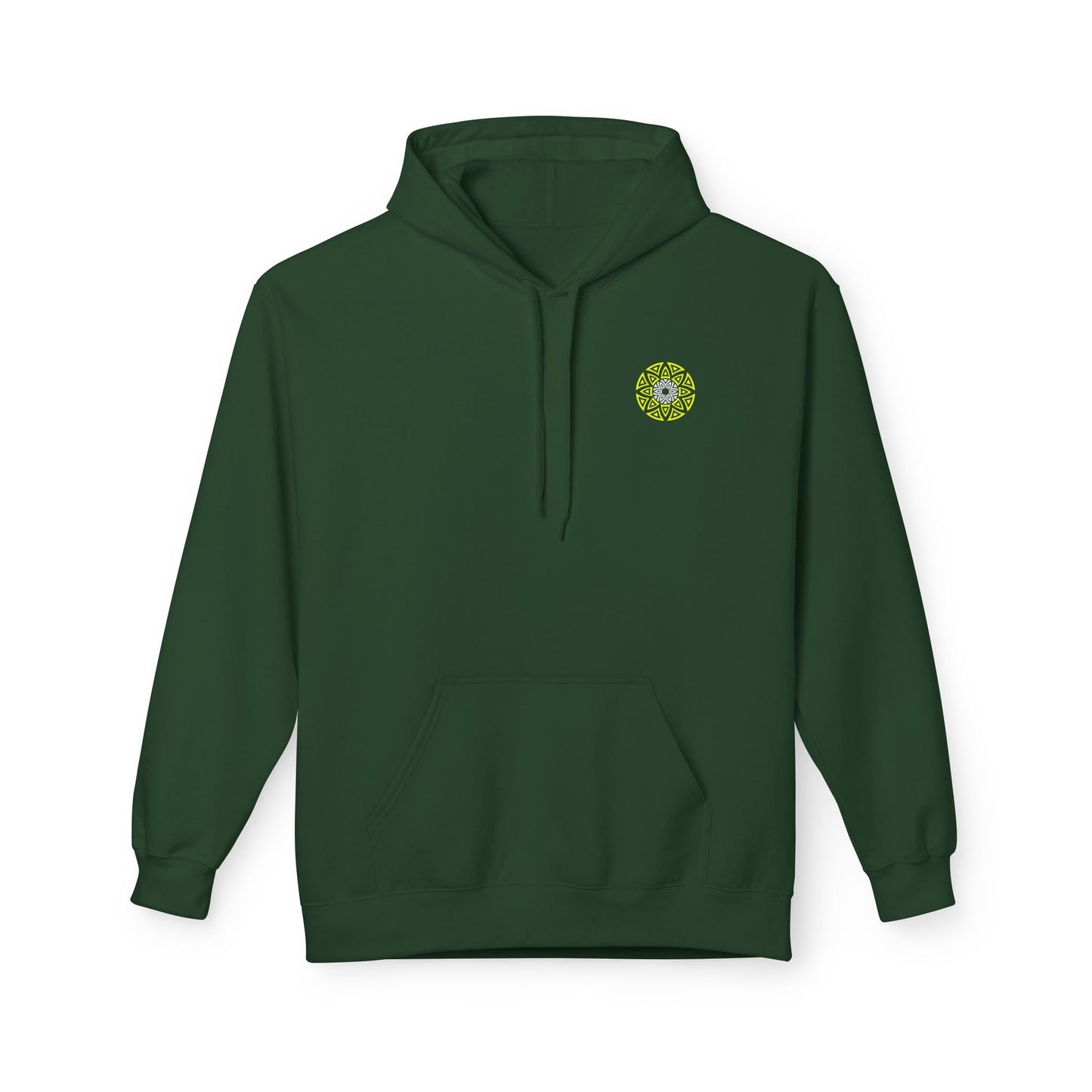 Geometric King Tiger Neon Green Hoodie