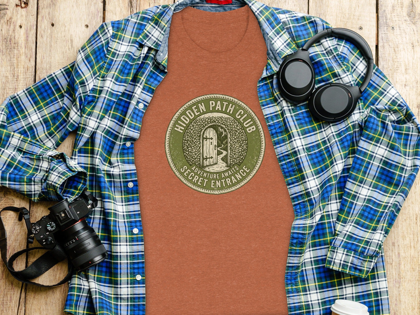 Hidden Path Club: Secret Entrance - Vintage Outdoor Apparel