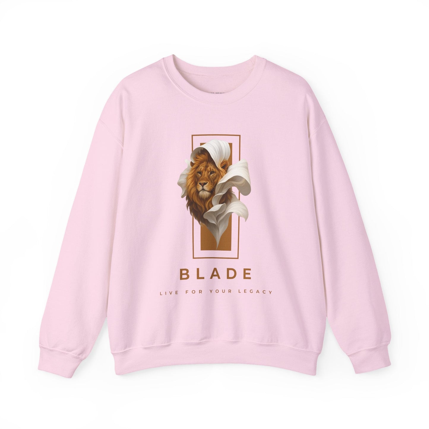 Majestic Bloom Lion Unisex Crewneck Sweater