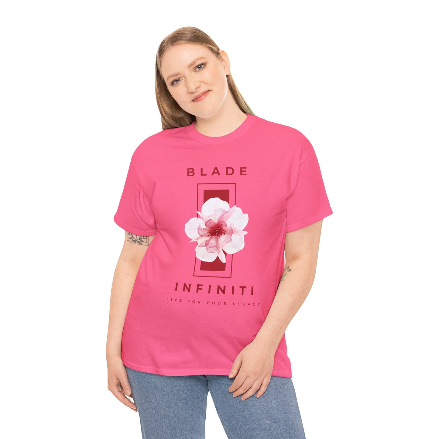 Essence of Infiniti Red/Pink Floral T-Shirt