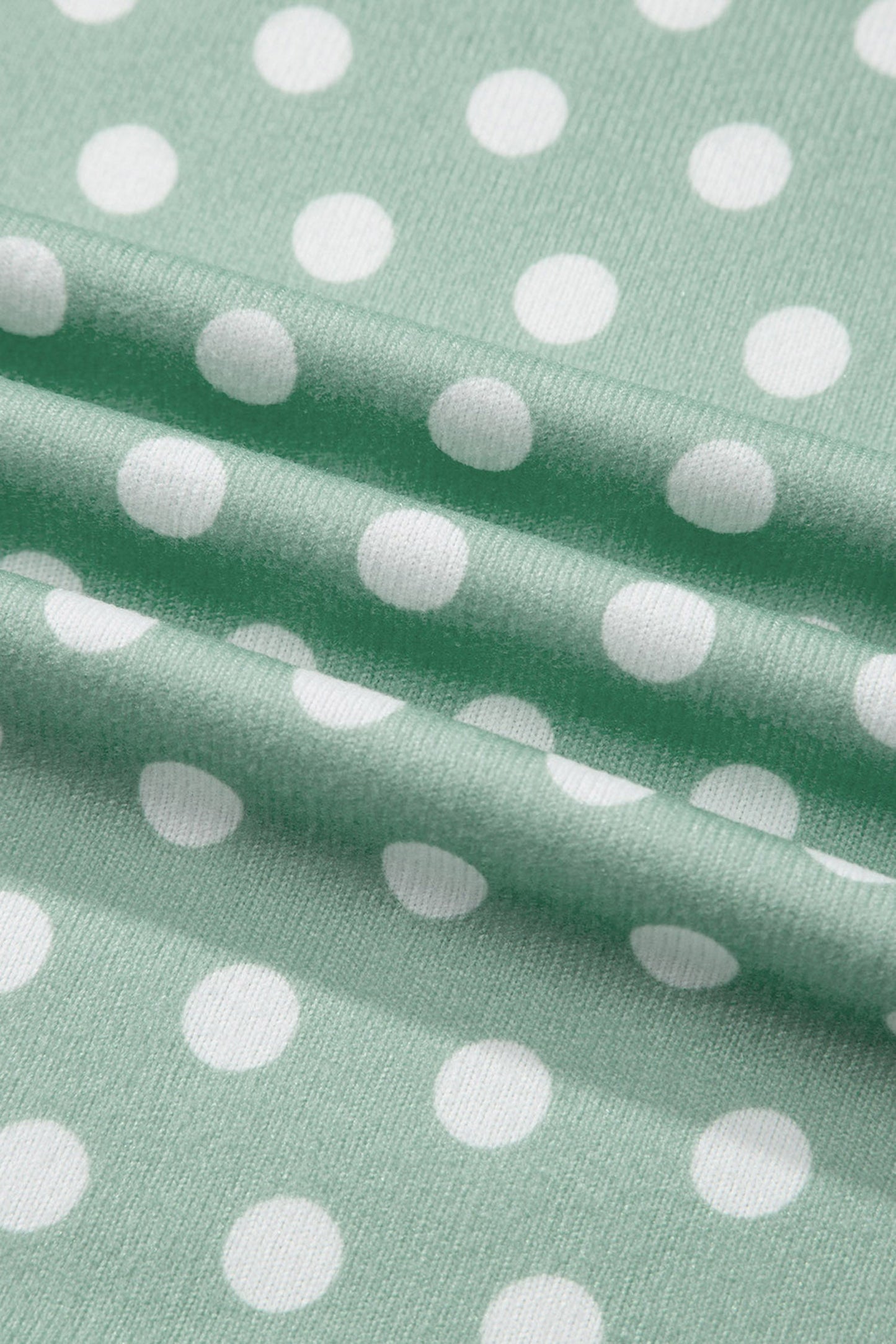 Green Polka Dot Print Short Set