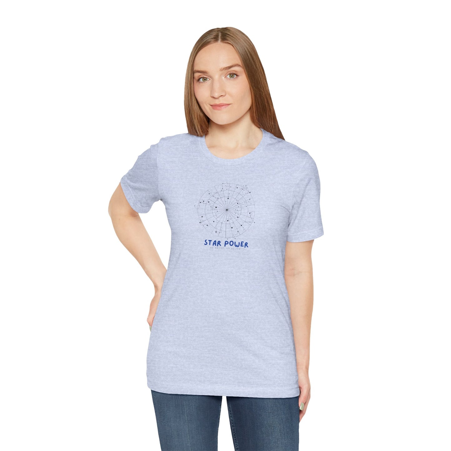 Astrology Tee, Star Power, Yogawear