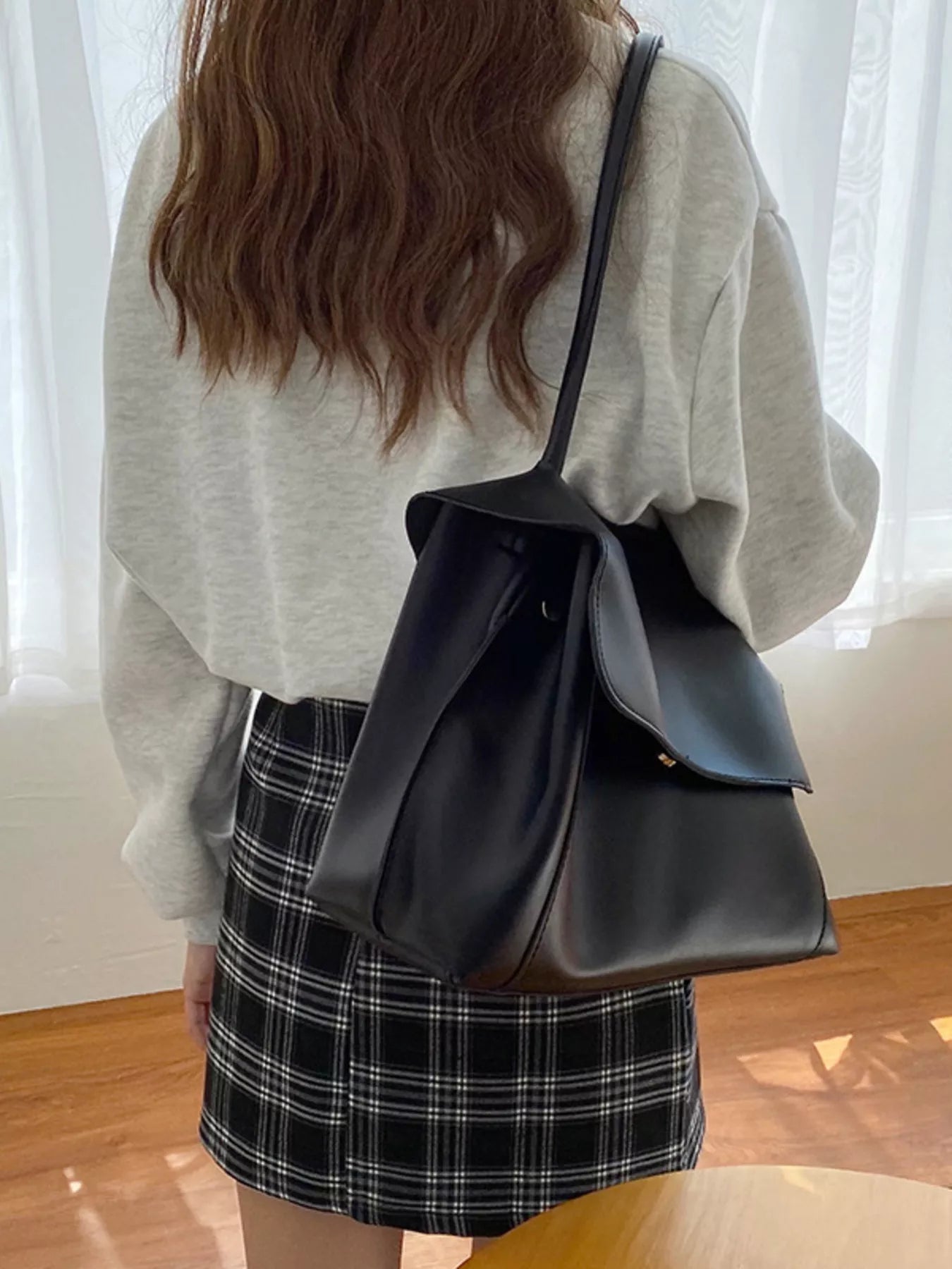 Flap Closure Crossbody Bag