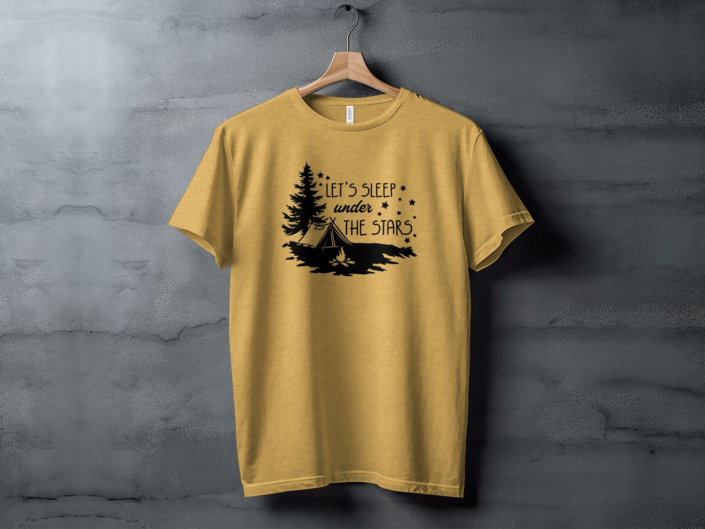 Let's Sleep Under The Stars Adventure Camping T-Shirt