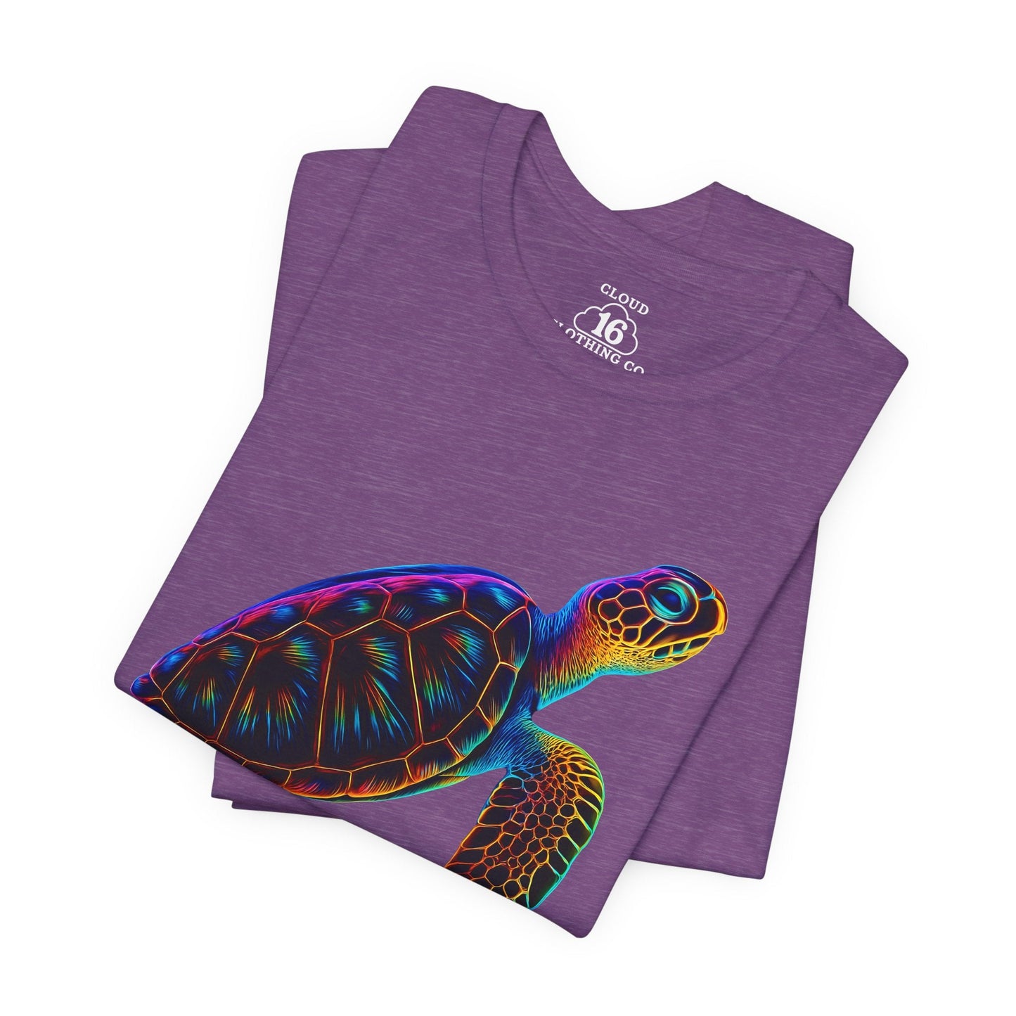 Colorful Turtle T-Shirt - Unisex Ocean Graphic Tee - Eco-Friendly Summer Apparel