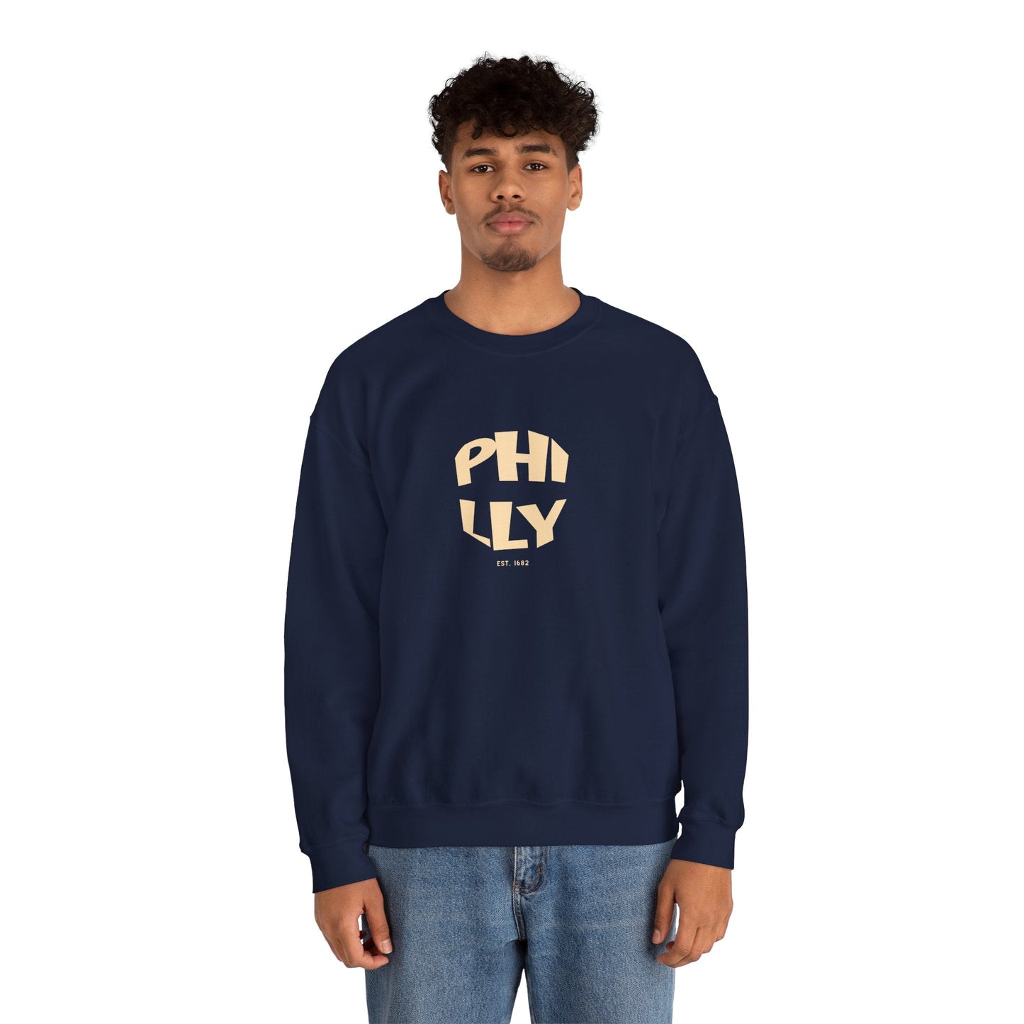 Cool PHILLY Crewneck Sweatshirt,  Philadelphia Apparel