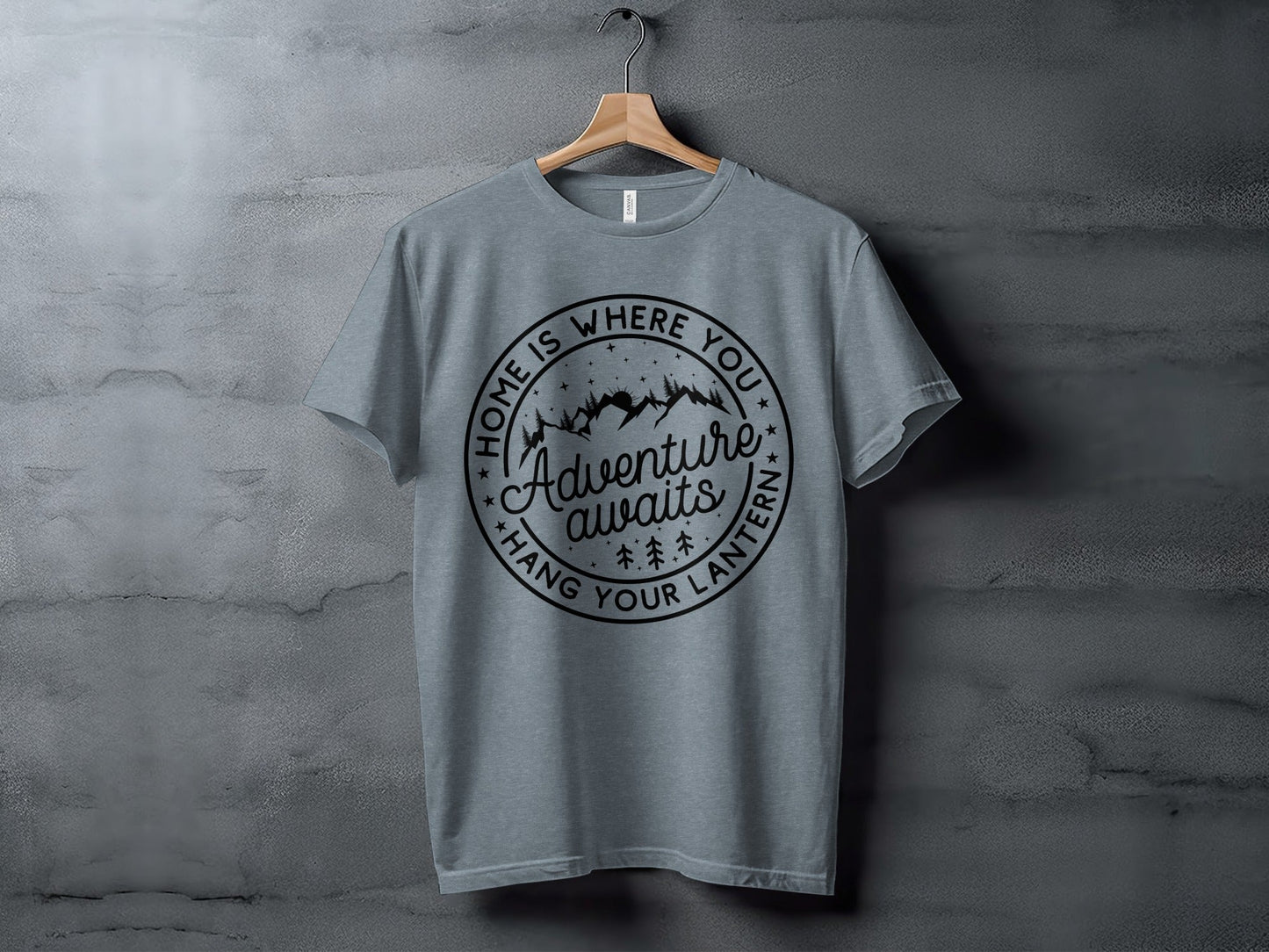 Home Is Where You Hang Your Lantern Adventure Awaits T-Shirt
