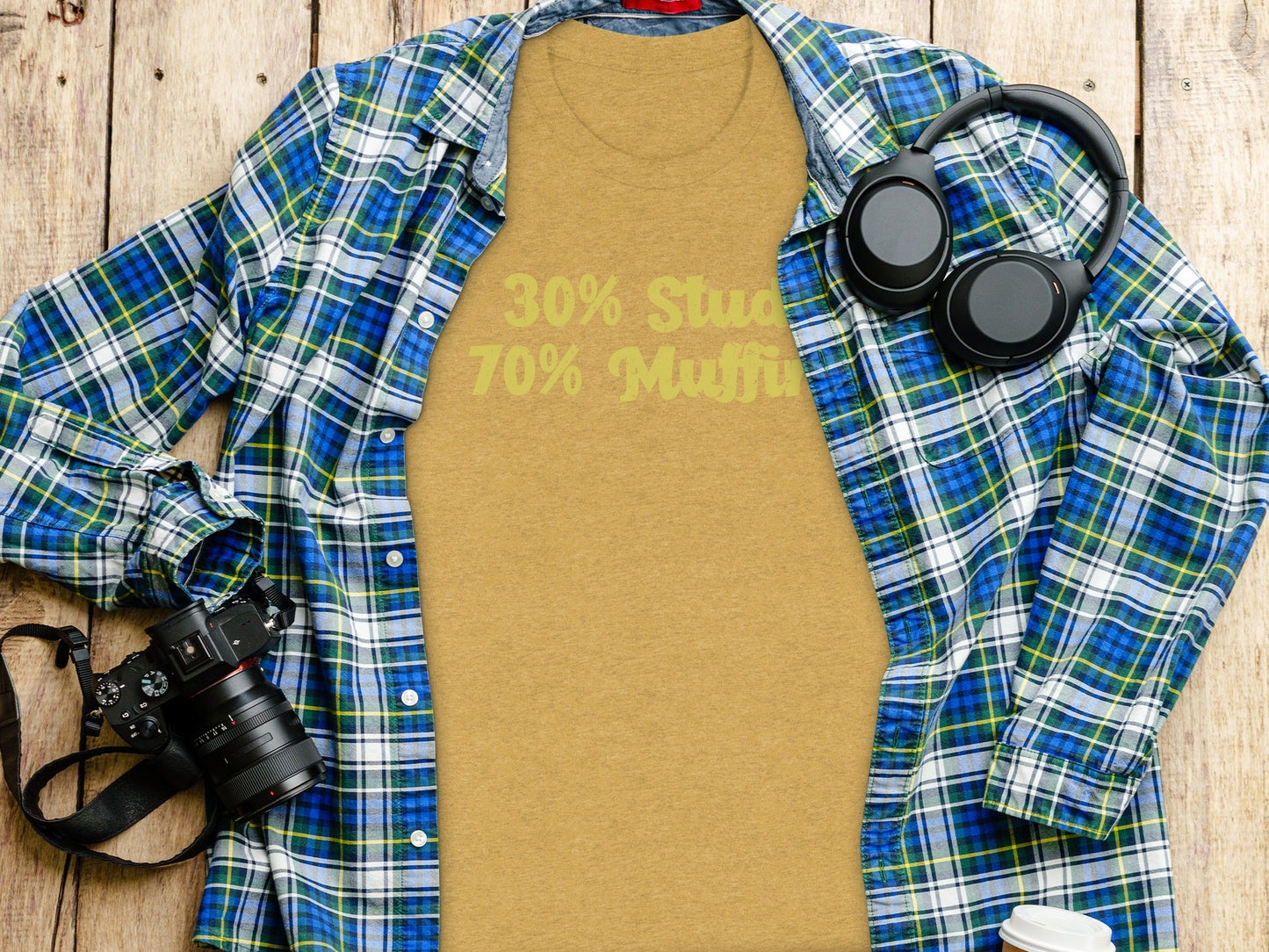30 Percent Stud 70 Percent Muffin Funny Graphic T-Shirt