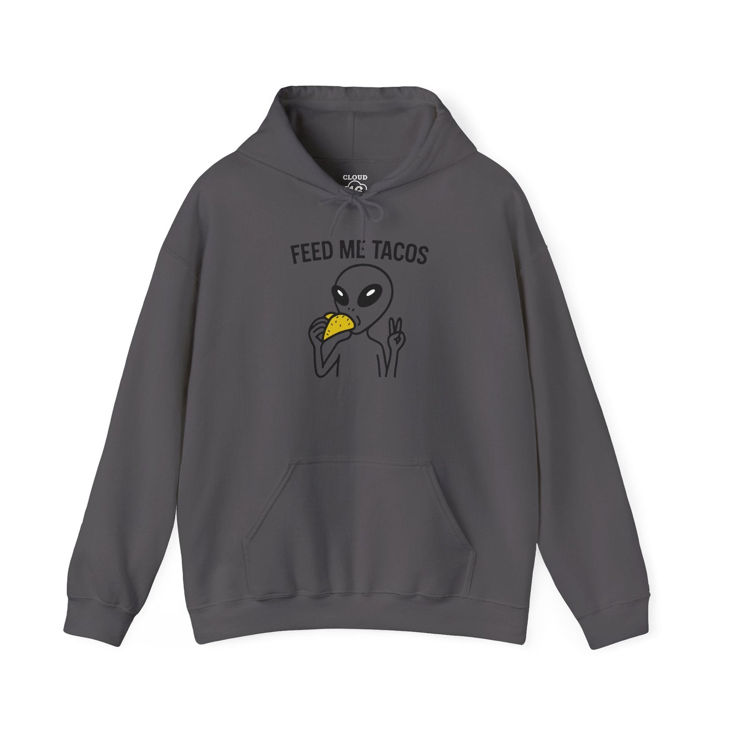 Alien Taco Lover Hoodie - Funny UFO Foodie Sweatshirt for Men & Women