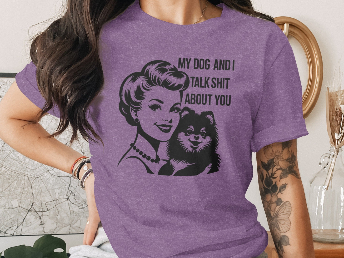 My Dog And I Talk Shit About You Illustrated T-Shirt