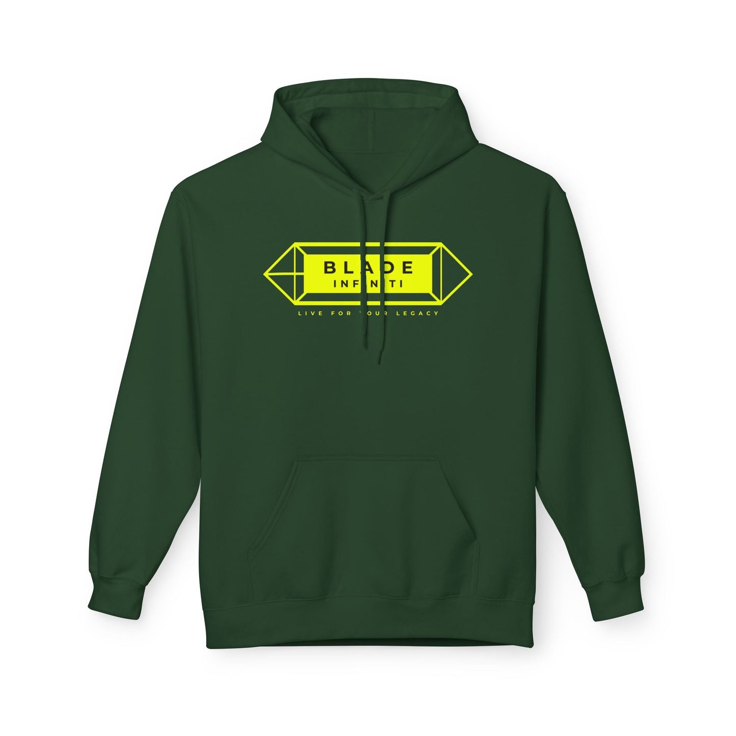 Geometric Infiniti Neon Green Hoodie