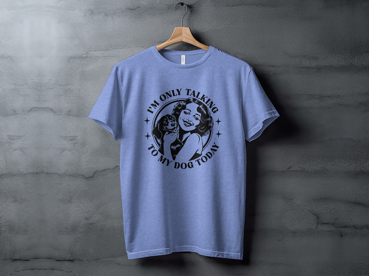 I am only talking to my dog today Graphic Novelty T-Shirt
