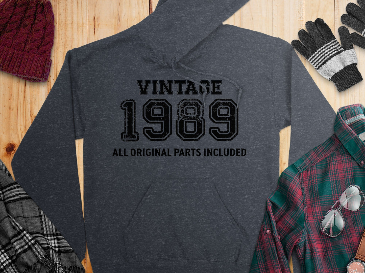 Vintage Style 1989 All Original Parts Included Hoodie