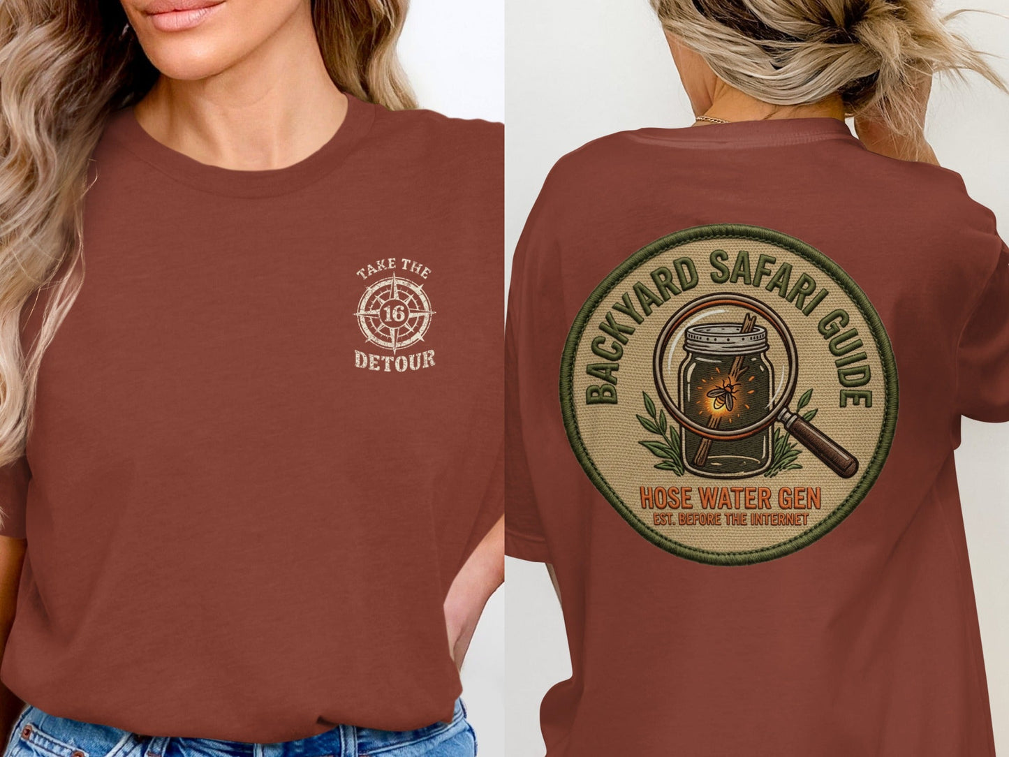 Backyard Safari Guide Vintage Patch T-Shirt