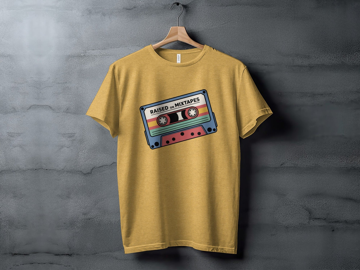 Raised On Mixtapes Retro Cassette T-Shirt