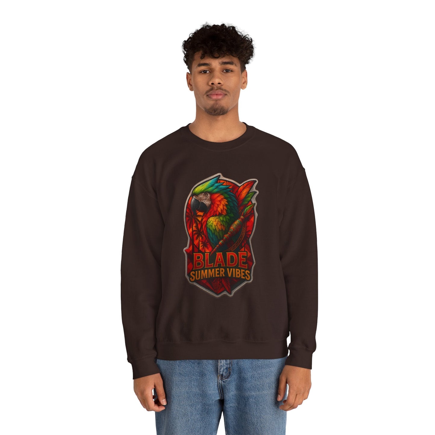 Aztec Parrot Unisex Crewneck Sweater