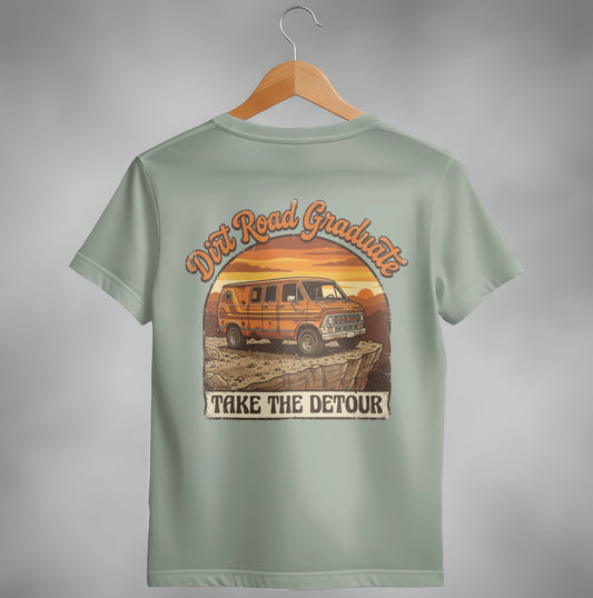 Dirt Road Graduate Vintage Van Life T-Shirt