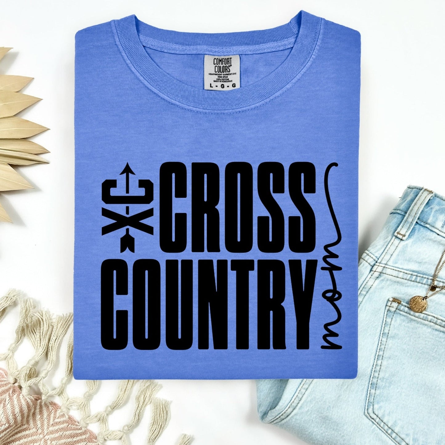 cross country mom screen print transfer