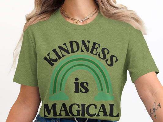 Kindness Is Magical Statement Fashion Graphic T-Shirt