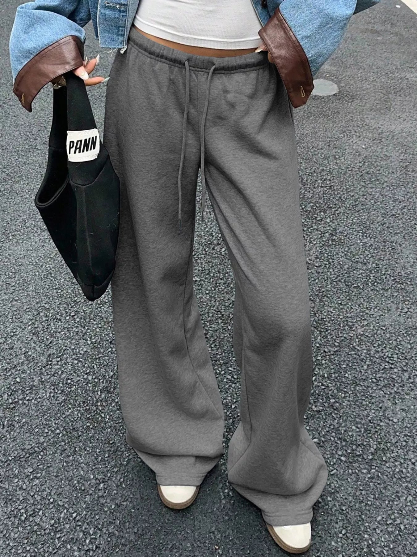 Wide Leg Drawstring Sweatpants